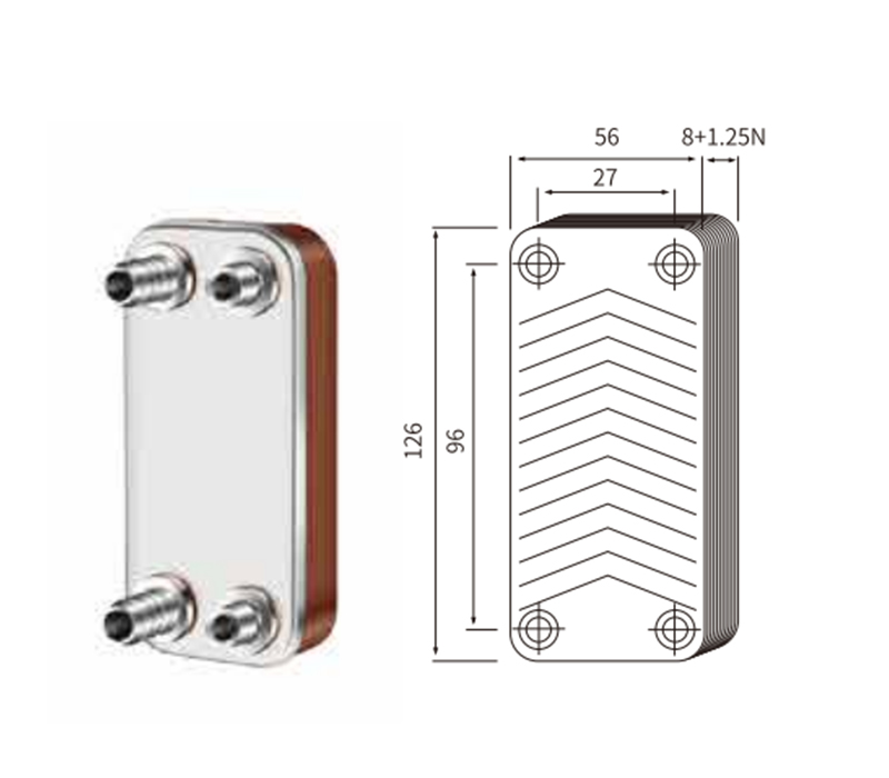 20444 Accesorios para yates-intercambiador de calor