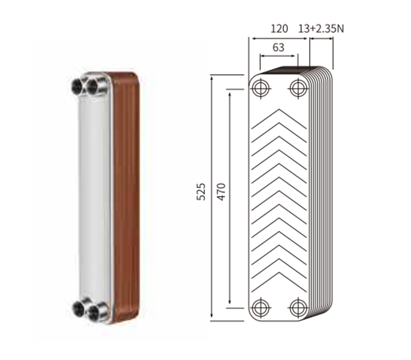 20452 Accesorios para yates-intercambiador de calor